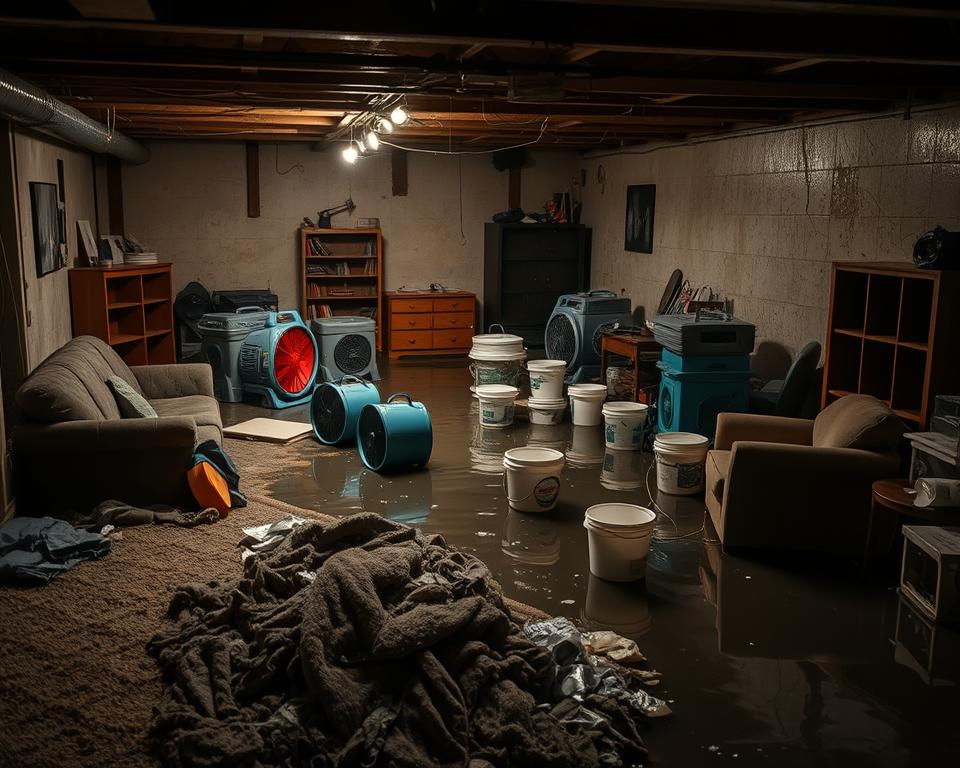 basement flood cleanup