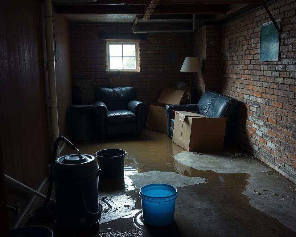 basement flood cleanup