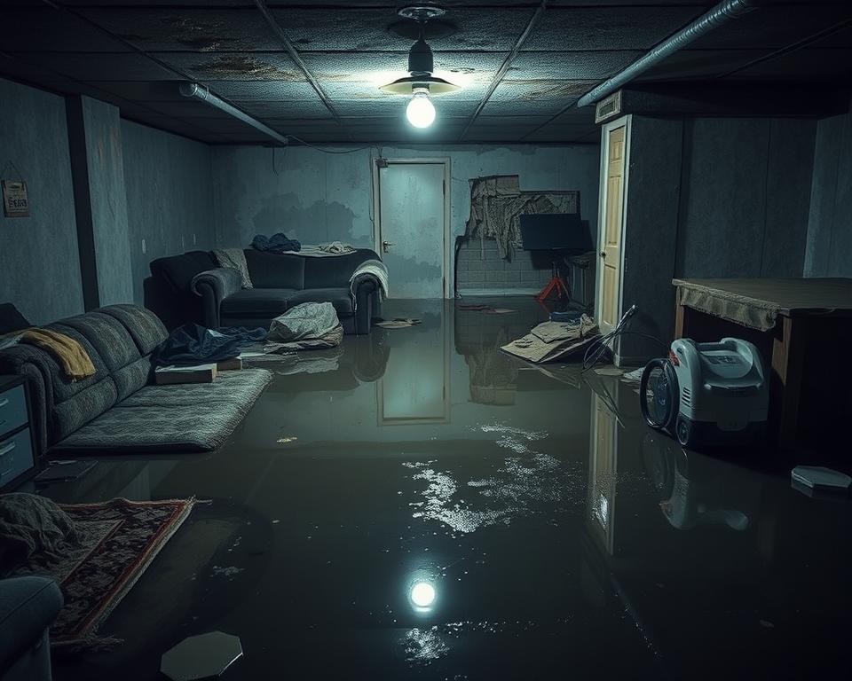 emergency basement flood cleanup