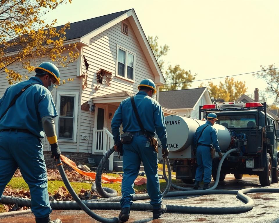 sewage cleanup services