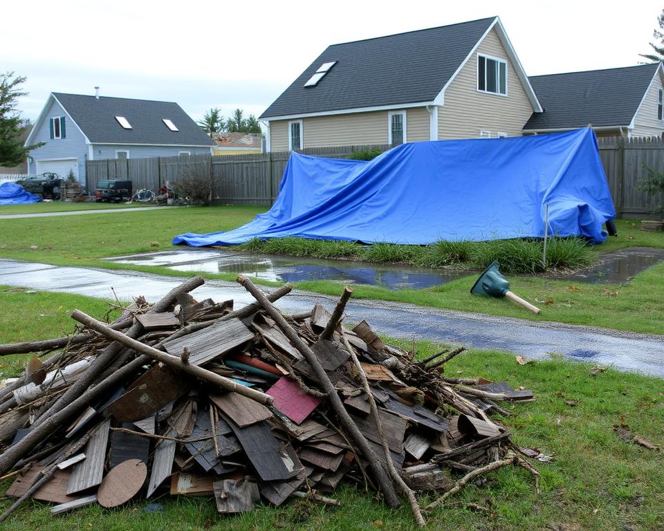 storm damage cleanup
