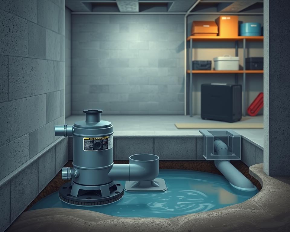 sump pump installation