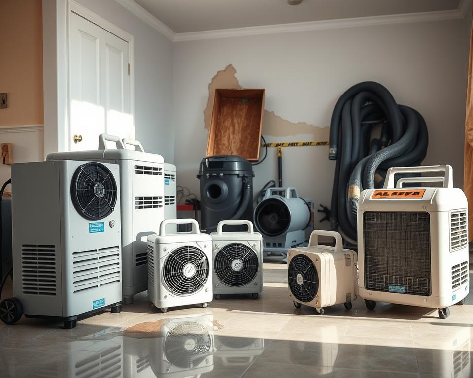 water damage restoration equipment