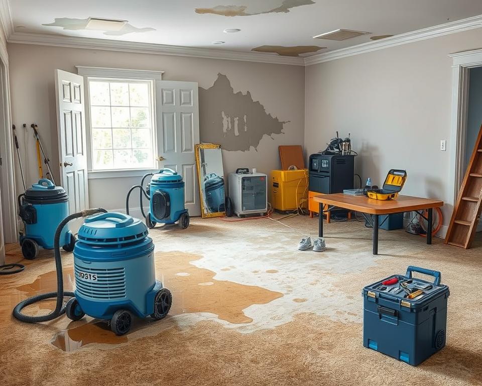 water damage restoration process
